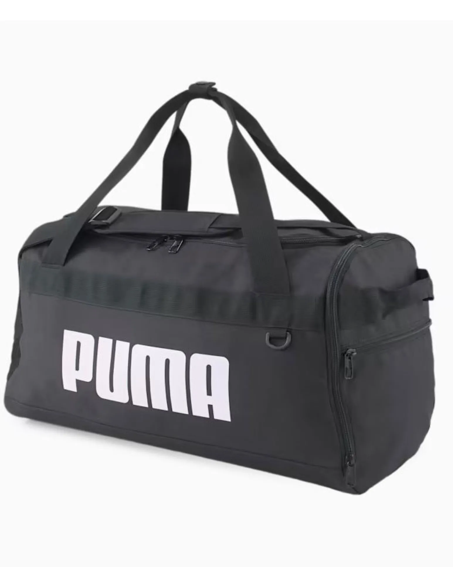 PUMA - Borsone nero e bianco con 2 scomparti e tasca per scarpe