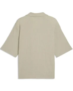 PUMA – CAMICIA GRIGIA WARDROBE ESS WAFFLE BOXY  DA UOMO, 634363-61
