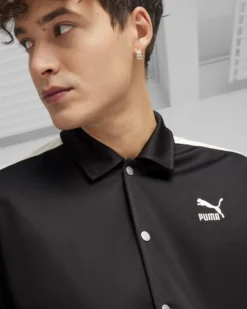 PUMA - CAMICIA NERA MANICA CORTA T7 FOR THE FANBASE