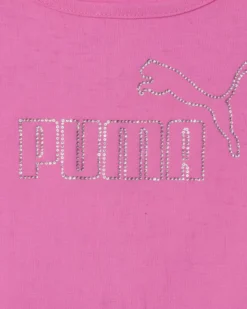 PUMA -CANOTTA JUNIOR (7 - 16 ANNI) ROSA MALVA ESS LOGO TANK RHINESTONE, 693911-74