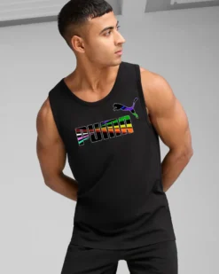 PUMA - CANOTTA NERA LOVE UNITED TANK DA UOMO - 685602-01