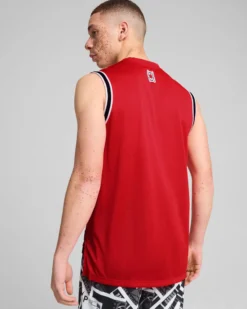 PUMA - CANOTTA ROSSA WINNING SHOT MESH TANK DA UOMO - 682784-02
