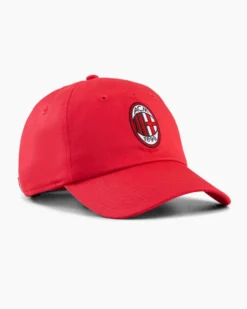 PUMA - CAPPELLO ACM MILAN ESSENTIAL CAP ROSSO,  027529-01