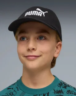 PUMA - CAPPELLO DA BASEBALL JUNIOR  NERO ESSENTIAL N.1 LOGO ,  026853-01