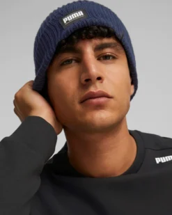 PUMA - Cappello invernale a coste blu