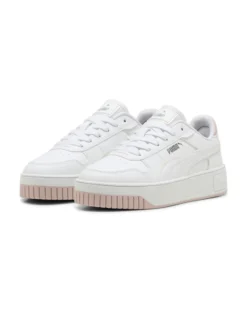 PUMA CARINA STREET HOLO 2.0 JR - Scarpa bianca e rosa, numerata 36 - 39