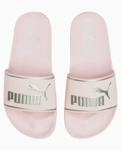PUMA - CIABATTE JUNIOR LEADCAT 2.0 GS ROSA CON DETTAGLI ARGENTO DAL 35.5 AL 39, 384434-05