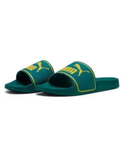 PUMA -CIABATTE LEADCAT 2.0 VERDI CON DETTAGLI GIALLI DA UOMO 384139-46
