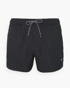 PUMA - Costume da bagno pantaloncino corto nero con logo bianco