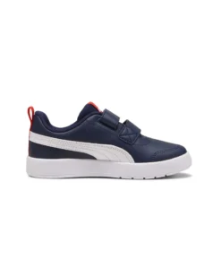 PUMA COURTFLEX V3 V PS - SCARPA BLU/ROSSA/BIANCA, NUMERATA 28/35 - 397642-03