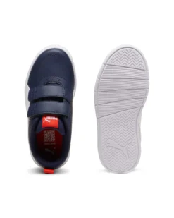 PUMA COURTFLEX V3 V PS - SCARPA BLU/ROSSA/BIANCA, NUMERATA 28/35 - 397642-03