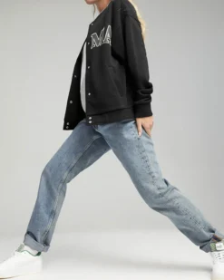 PUMA - Felpa bomber comfort fit nera da donna
