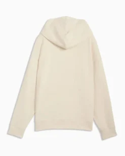 PUMA - FELPA CON CAPPUCCIO BEIGE  ESSENTIAL ELEVATED COMFORT HD - DA DONNA, 691814-87