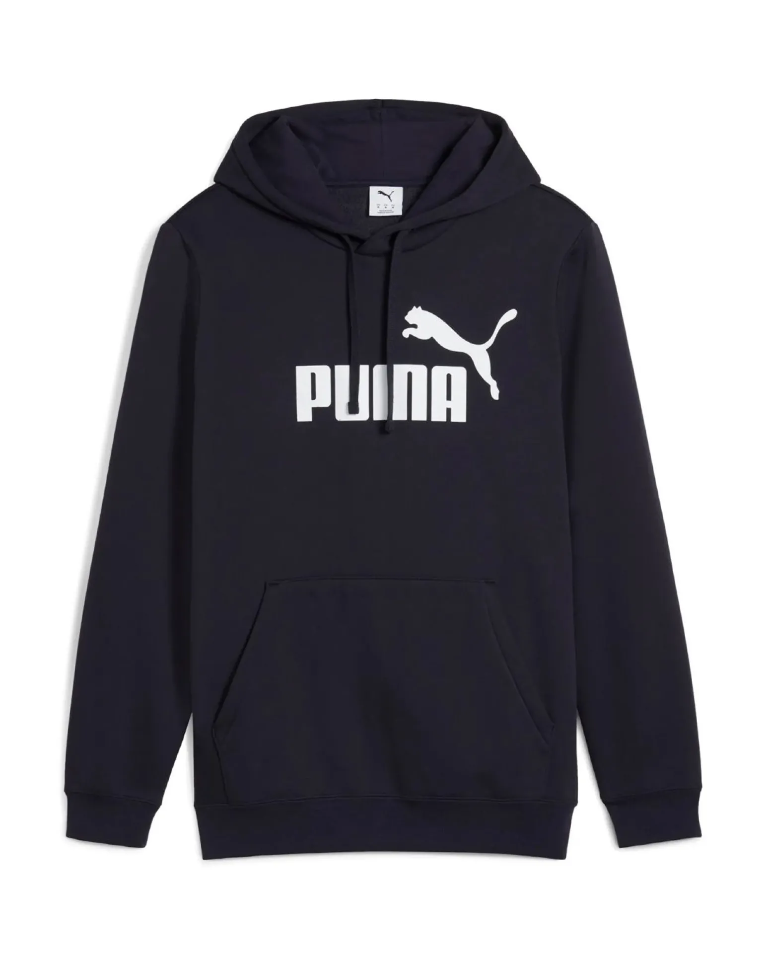 PUMA - FELPA CON CAPPUCCIO BLU ESSENTIAL N.1 LOGO HD DA UOMO, 682570-16