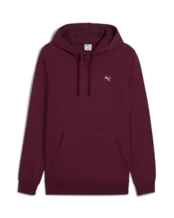 PUMA - FELPA CON CAPPUCCIO BORDEAUX  ESSENTIAL N.1 LOGO HD - DA UOMO, 688254-96