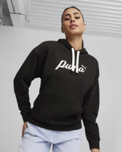 PUMA - FELPA CON CAPPUCCIO DA DONNA ESS+BLOSSOM SCRIPT TR NERA - 679348-01