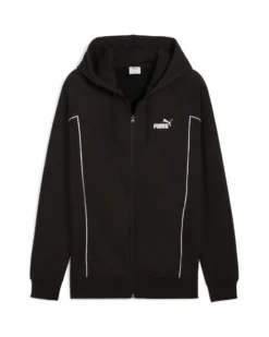 PUMA - FELPA CON CAPPUCCIO FULL ZIP SPORT FZ HD FL NERO DA UOMO, 688240-01