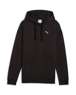 PUMA - FELPA  CON CAPPUCCIO NERA ESSENTIAL  COMFORT HD FL DA DONNA, 682384-01