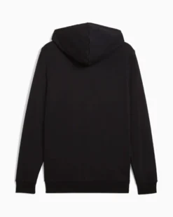 PUMA - FELPA CON CAPPUCCIO NERA ESSENTIAL N. 1 LOGO FZ HD - DA UOMO, 682588-01