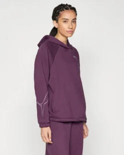 PUMA - FELPA CON CAPPUCCIO VIOLA MOTION HD FL DA DONNA - 681681-44