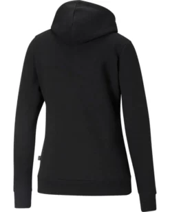 PUMA - Felpa da donna nera con cappuccio