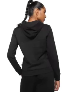 PUMA - Felpa da donna nera con cappuccio