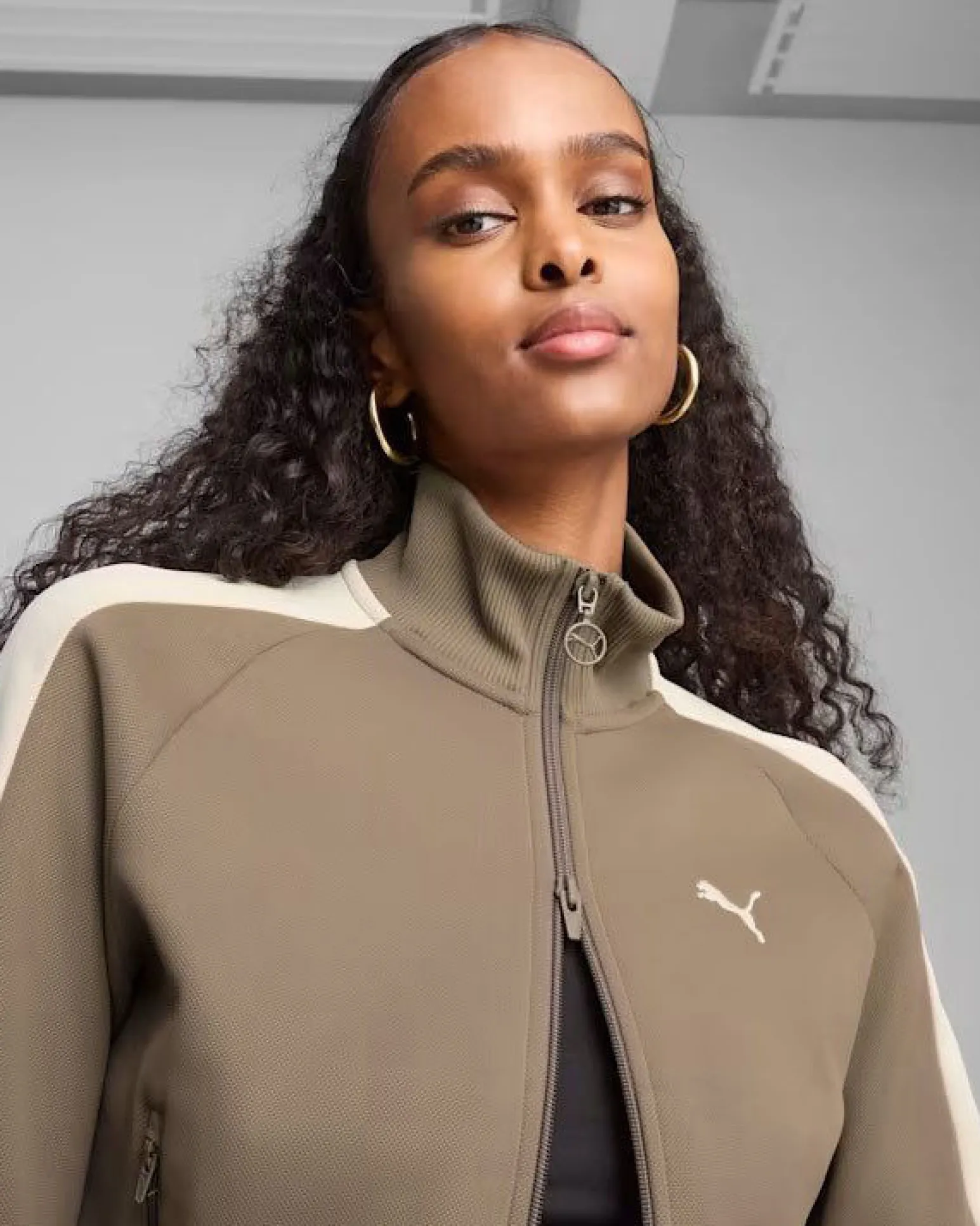 PUMA - FELPA DONNA T7 ALWAYS ON SHORT TRACK BEIGE- 629796-93