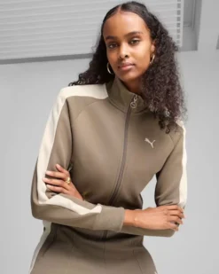 PUMA - FELPA DONNA T7 ALWAYS ON SHORT TRACK BEIGE- 629796-93