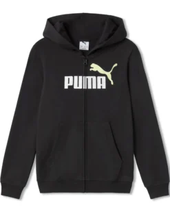 PUMA – FELPA ESSENTIALS+ 2 COLOR LOGO FULL ZIP JUNIOR NERA – 692654-52