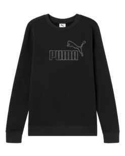 PUMA -FELPA NERA ESSENTIAL RHINESTONE  DA DONNA,   693542-01