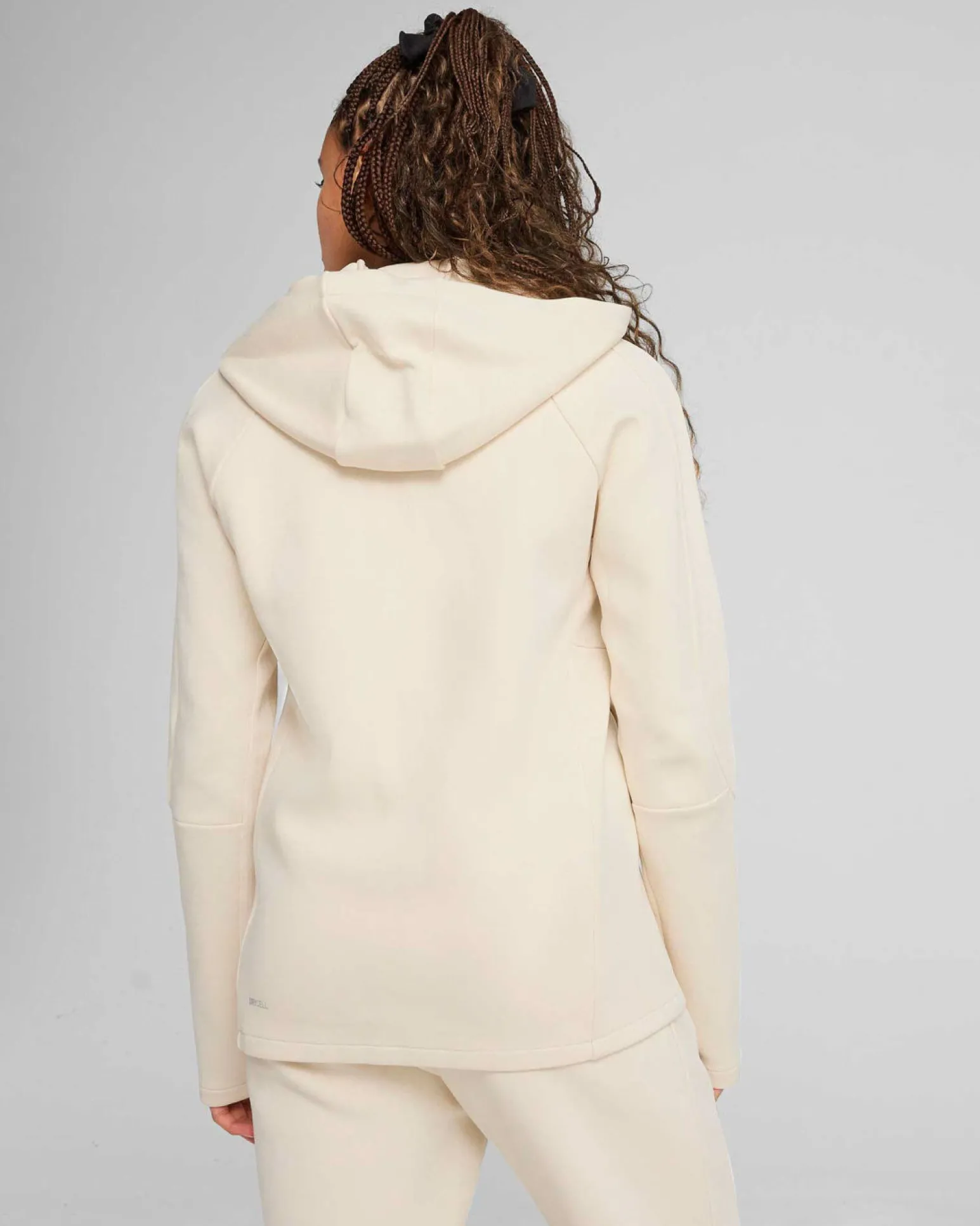 PUMA - FELPA TECH BEIGE DA DONNA CON CAPPUCCIO EVOSTRIPE 685050-87