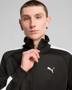 PUMA - FELPA UOMO NERA  E BIANCA T7 ALWAYS ON TRACK, 629587-01