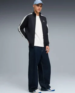 PUMA - FELPA UOMO ROSSA  E BIANCA T7 ALWAYS ON TRACK, 629587-16
