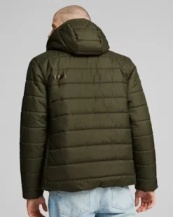 PUMA - GIUBBINO VERDE CON CAPPUCCIO DA UOMO 848938-70