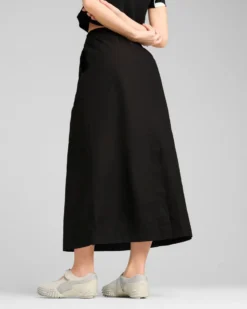 PUMA - GONNA NERA FUTURE.PUMA.ARCHIVE ZIP-OFF MAXI DA DONNA - 629784-01