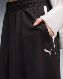 PUMA - GONNA T7 WOVEN MIDI SKIRT NERA , 633438-01