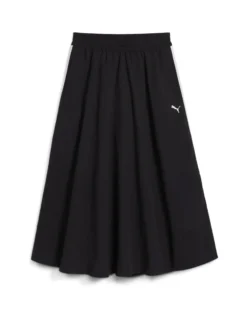 PUMA - GONNA T7 WOVEN MIDI SKIRT NERA , 633438-01