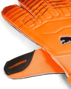 PUMA - GUANTI DA PORTIERE ULTRA PLAY ARANCIONI E NERI CON LOGO NERO, 042084-02
