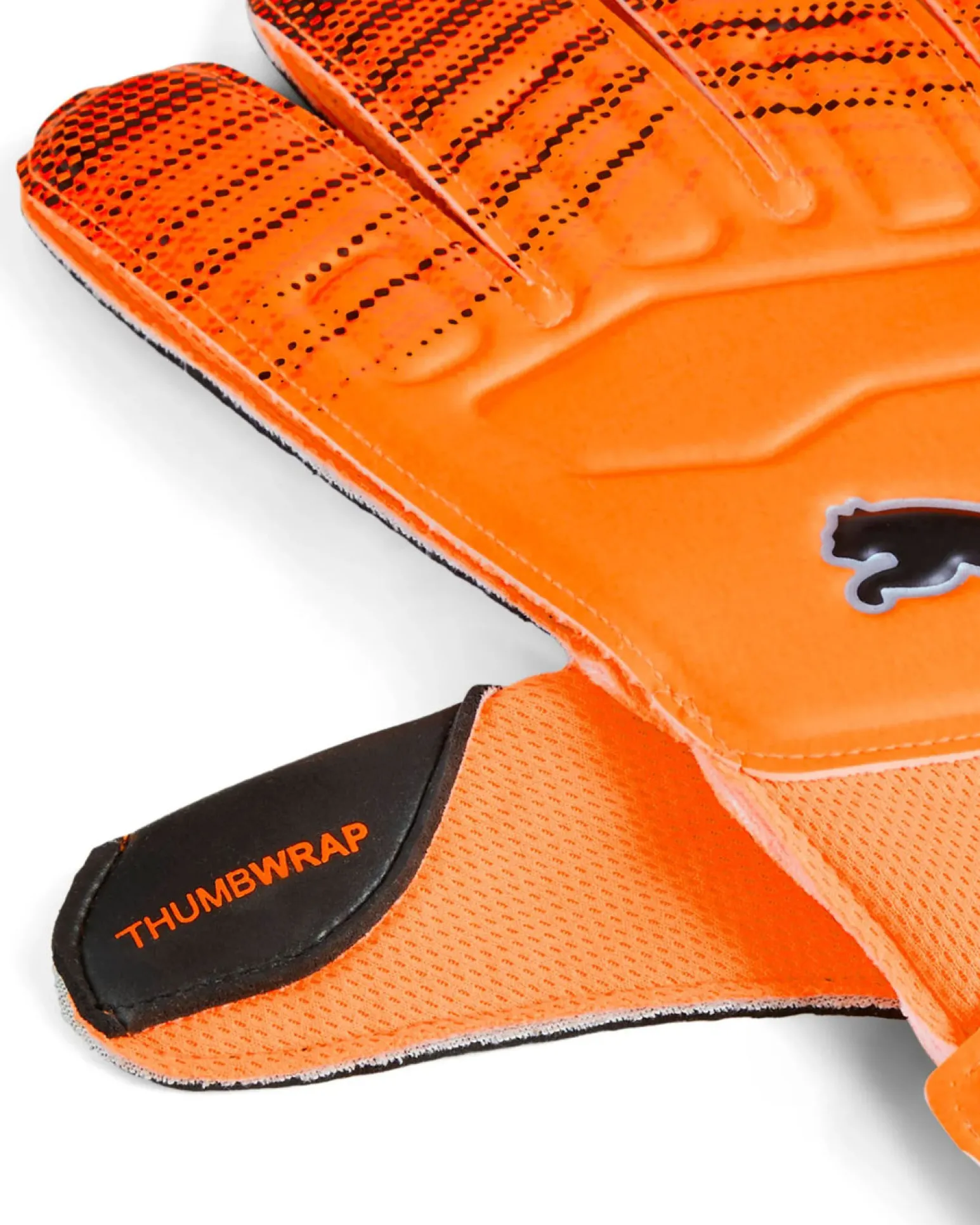 PUMA - GUANTI DA PORTIERE ULTRA PLAY ARANCIONI E NERI CON LOGO NERO, 042084-02