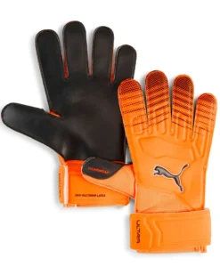 PUMA - GUANTI DA PORTIERE ULTRA PLAY ARANCIONI E NERI CON LOGO NERO, 042084-02