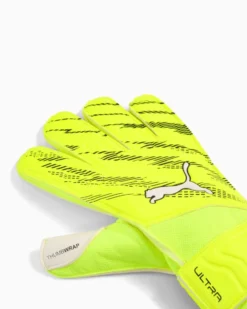 PUMA - GUANTI DA PORTIERE ULTRA PLAY GIALLI E NERI CON LOGO BIANCO, 042084-11