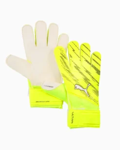 PUMA - GUANTI DA PORTIERE ULTRA PLAY GIALLI E NERI CON LOGO BIANCO, 042084-11