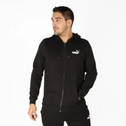 PUMA - JACKET C/CAPP.ESS SMALL LOGO FZ HD BLACK - 58670201