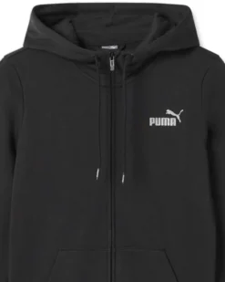 PUMA - JACKET CON CAPPUCCIO ESS+ GLITTER FZ HD TR DA DONNA - 682101-01