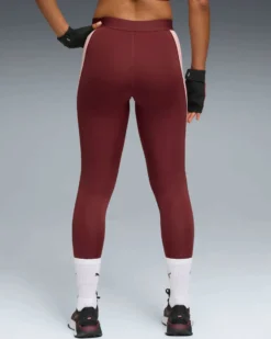 PUMA - LEGGINGS BORDEAUX E ROSA STRONG TIGHT-HW 7/8 DA DONNA, 526679-96
