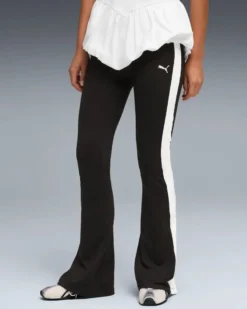 PUMA - LEGGINGS  DONNA NERI T7 FLARED POPPER TIGHTS, 634560-01