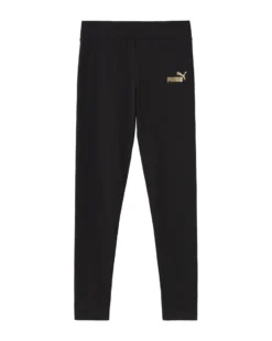 PUMA – LEGGINGS ESSENTIALS+TEXTURED FOIL LOGO JUNIOR NERO – 692211-01