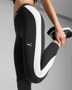 PUMA - LEGGINGS NERI E BIANCHI STRONG TIGHT-HW 7/8 DA DONNA, 526679-01