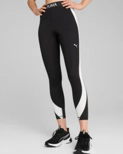 PUMA - LEGGINGS NERI E BIANCHI STRONG TIGHT-HW 7/8 DA DONNA, 526679-01