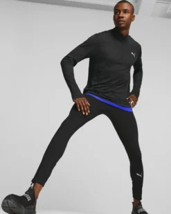 PUMA - LEGGINGS RUN FAVORITE LONG TIGHT NERO DA UOMO - 523161-01